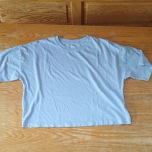 Purple Oversized Crop Top